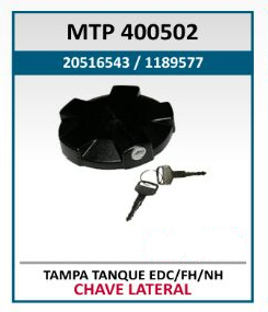 MTP400502 - TAMPA TANQUE C/CH ALUMINIO