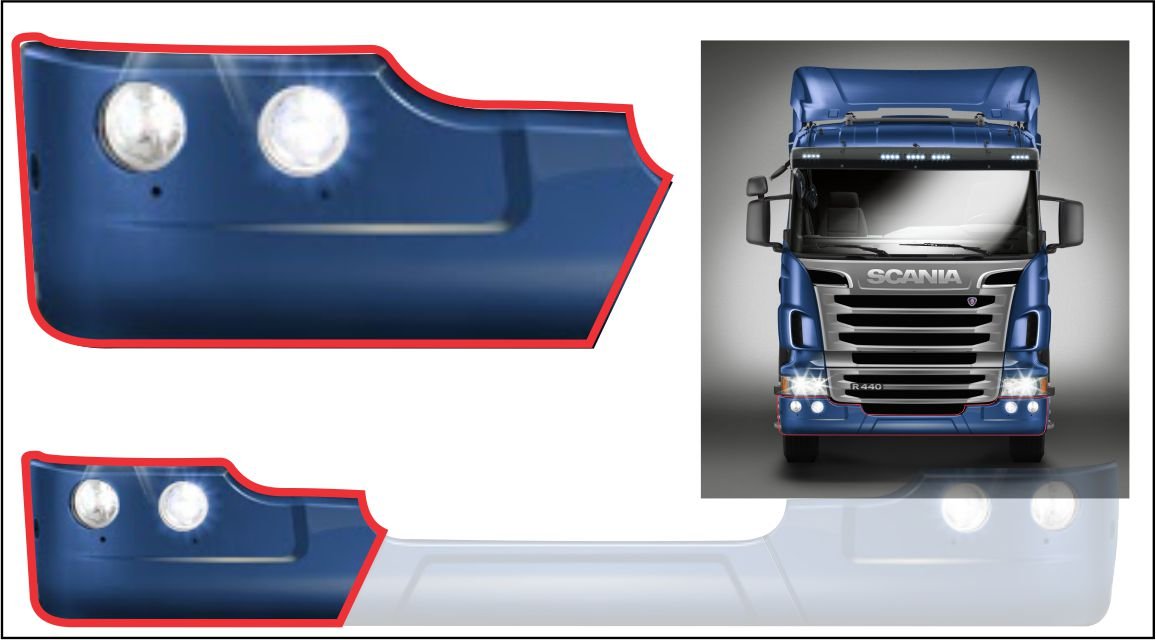 AM6156D - PARACHOQUE SCANIA S6 LD