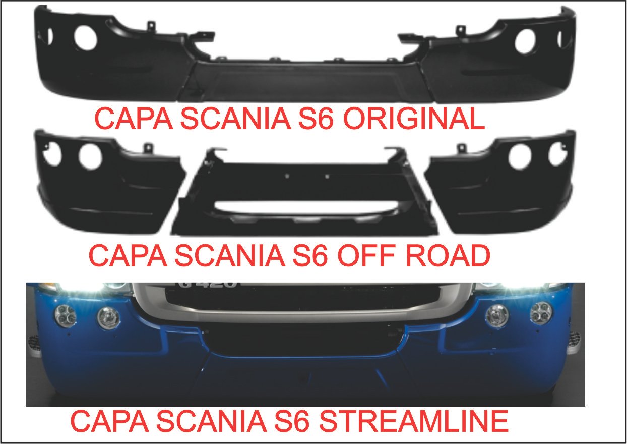 RD006048 - CONJ PARACHOQUE SCANIA S6 (OFF ROAD) PLASTICO (03 PARTES )