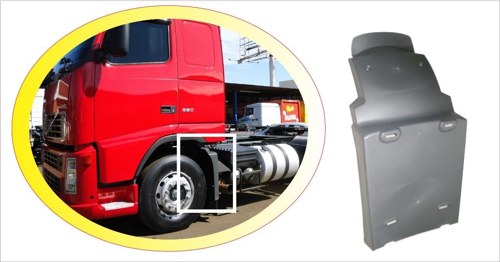 PP1068 - PARALAMA CABINE TRAS VOLVO FH 2004 A 2014