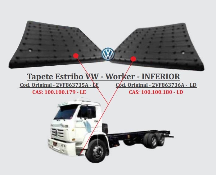 2VF863735A - PISANTE ESTRIBO VW WORKER INFERIOR LE