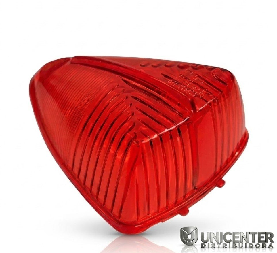 AF055 VM - LENTE LANTERNA TETO EXTERNA MB 1113 VERMELHA