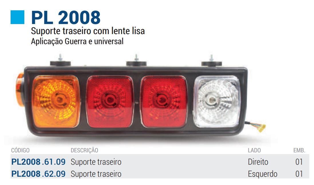 PL20086109 - LANTERNA TRAS CARRETA GUERRA 2008 LD