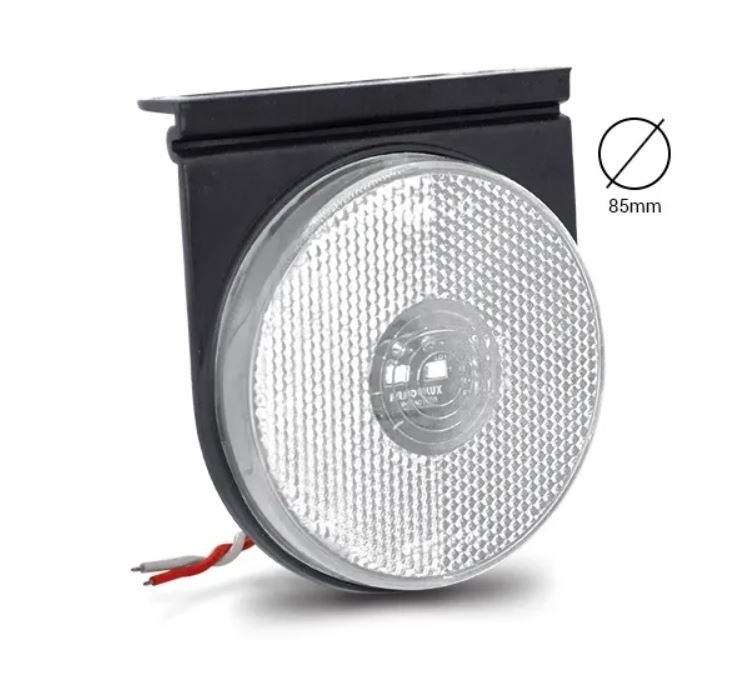 PL06880042 - LANTERNA LATERAL RED 85 MM LED C/SUP C/FIO CRISTAL