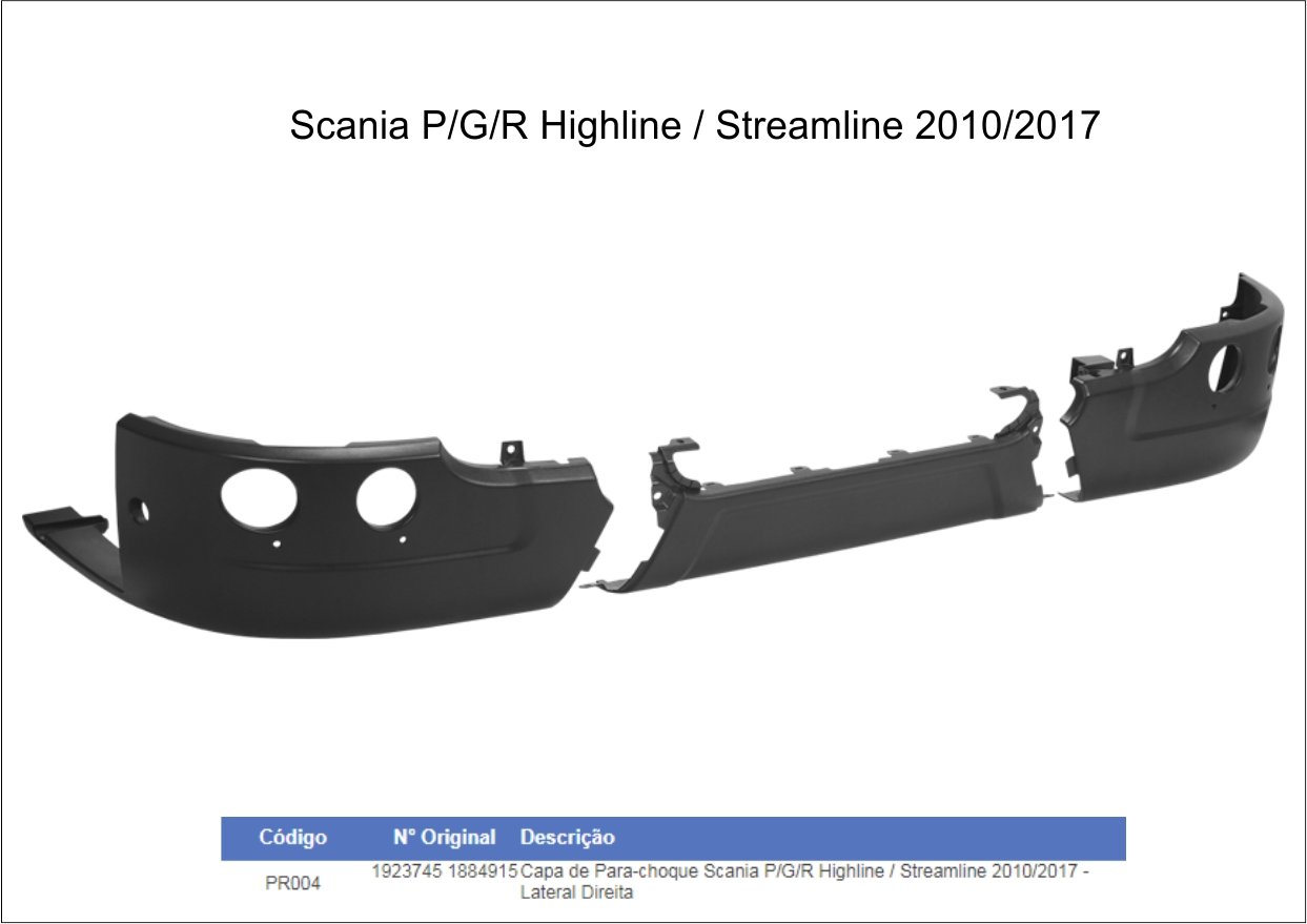 PR004B - PARACHOQUE SCANIA S6 P G R LD