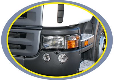 PFC027A - GRADE PROT FAROL SCANIA 114/124 P94 T/R CROMADO