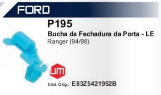 P195 - PRESILHA VARAO FECHADURA SC 113 LE