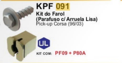 KPF 091 - PRESILHA FAROL CAMINHOES