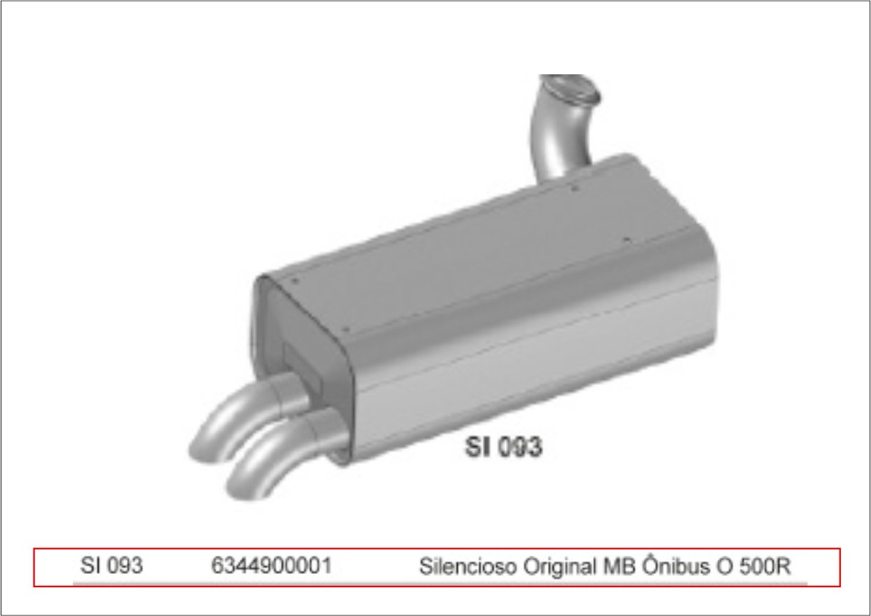 SI093 - SILENCIOSO ORIG MB ONIBUS O 500R