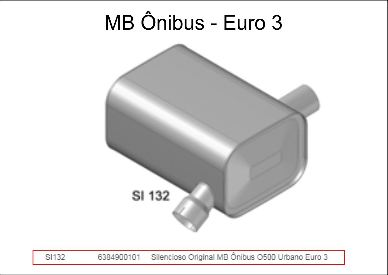 SI132 - SILENCIOSO MB ONIBUS - EURO 3