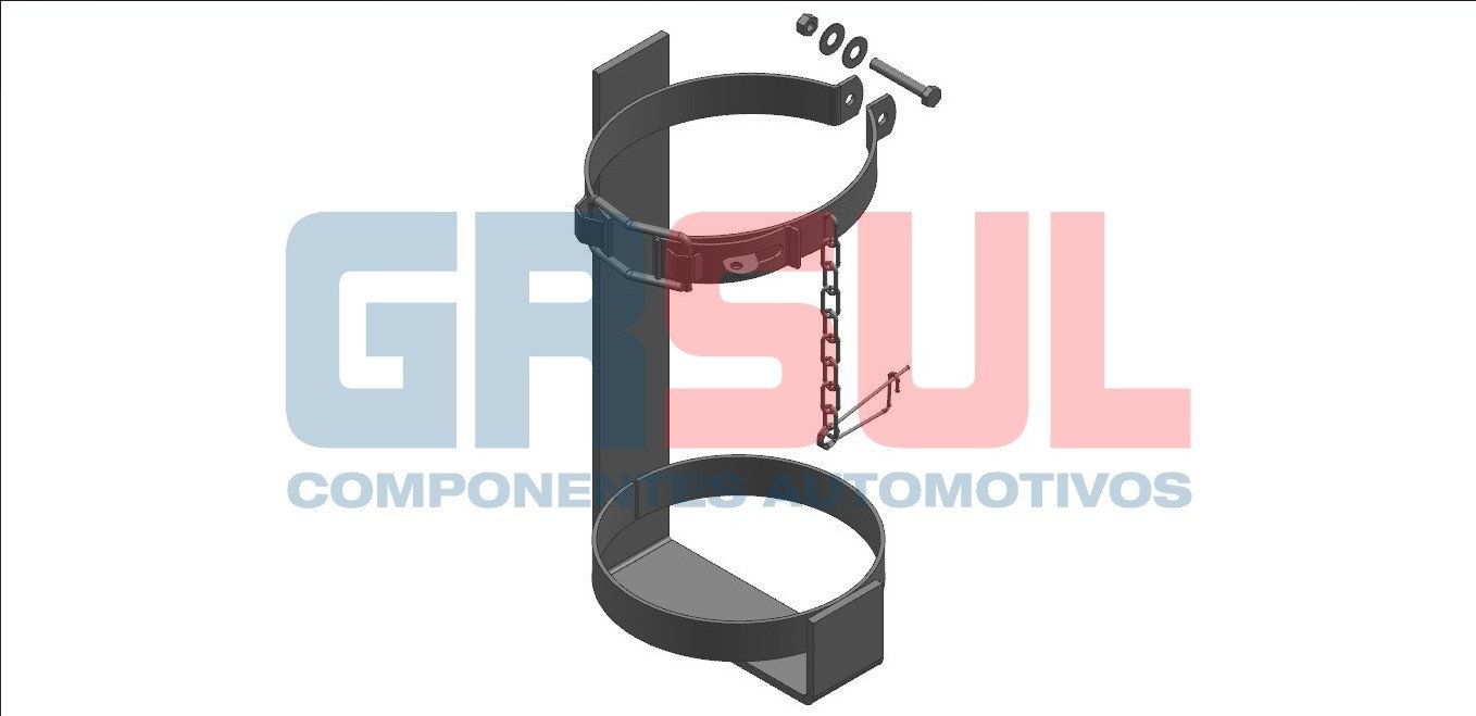 SP1087 - SUPORTE EXTINTOR INCENDIO 8/10 KG