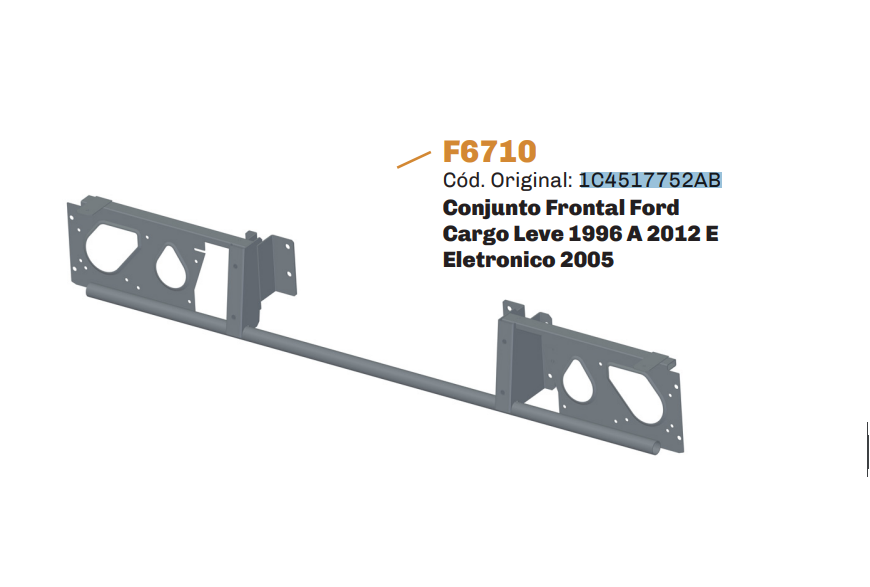 F6710 - SUPORTE PARACHOQUE CARGO (ALMA) 815
