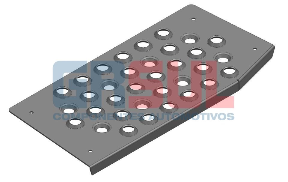 SP1751D - PISANTE INFERIOR ESTRIBO MB ACTROS MEGASPACE 2 DEGRAUS LD