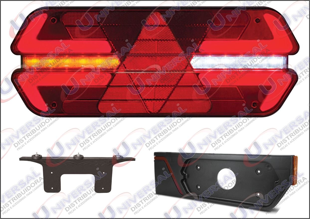 PL14521147 - LANTERNA TRAS TRIPLO X COM 40 LEDS 12 VTS LD
