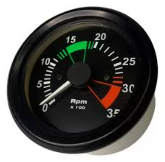41.008MB - RELOGIO CONTAGIRO 12V 3500RPM 80MM