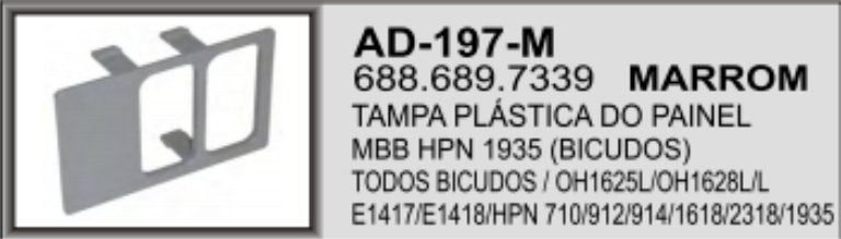 AD-197M - ACAB TAMPA PAINEL MB 709 MARRON 02 FURO