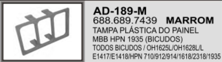 AD-189M - ACAB TAMPA PAINEL MB 709 MARRON 03 FURO