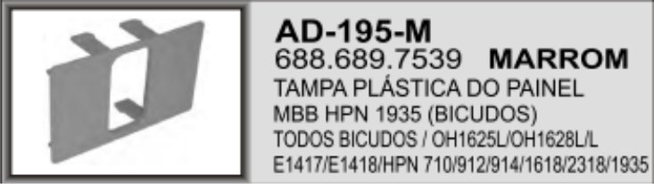AD-195-M - ACAB TAMPA PAINEL MB 709 MARRON 01 FURO