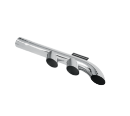 TB1172 - SAIDA FINAL CROMADA 4" (900MM) 03 SAIDAS