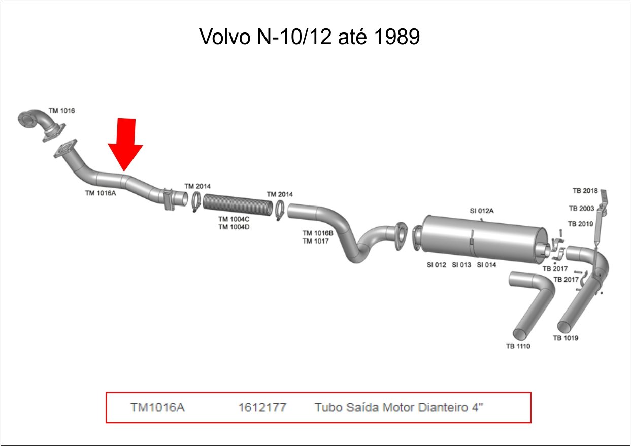TM1016A - SAIDA MOTOR DIANT 4"