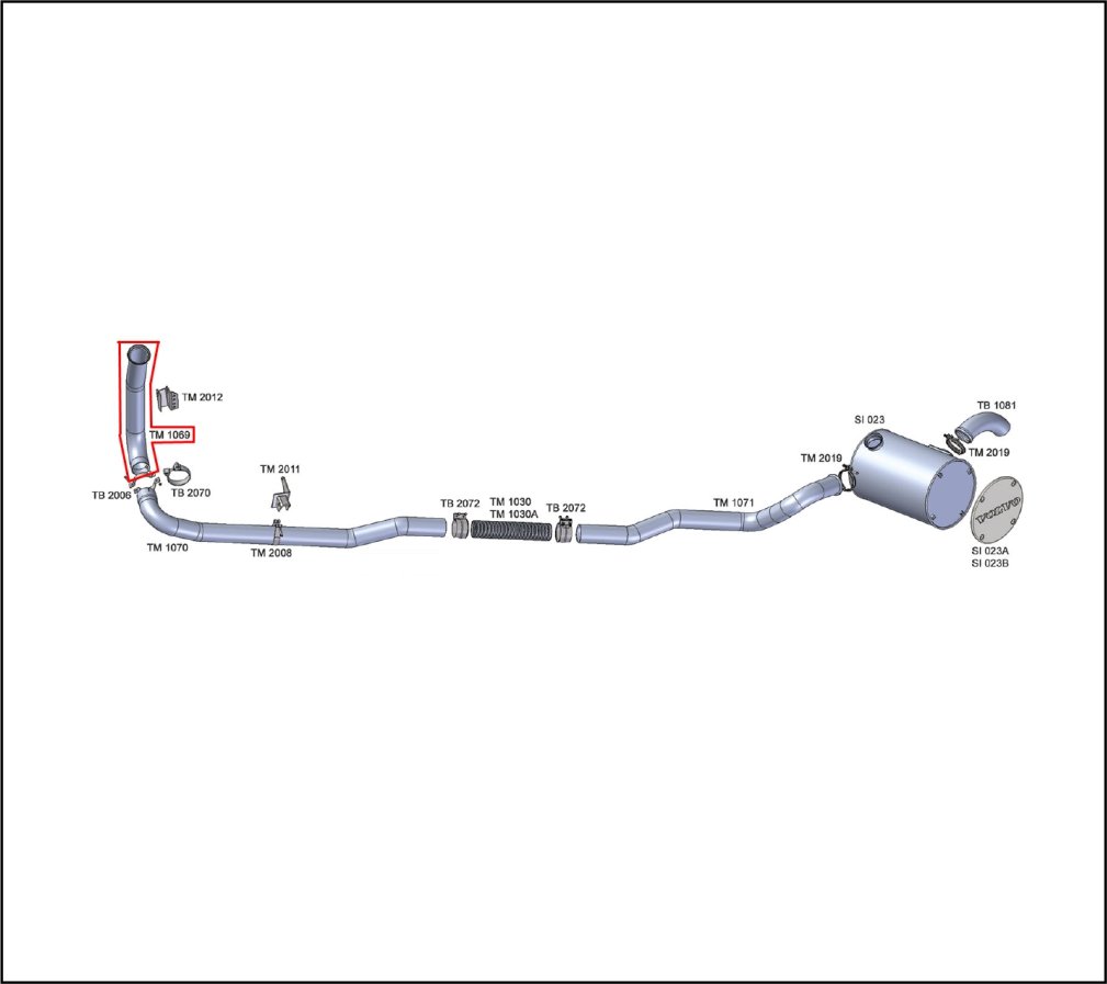 TM1069 - SAIDA MOTOR VOLVO EDC 96/97 4,5"