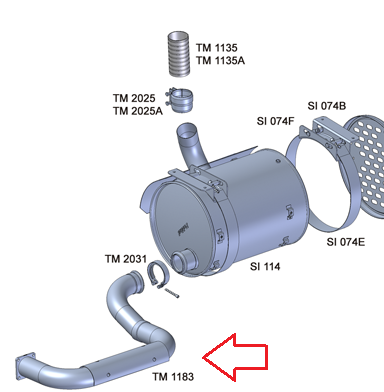 TM1183 - TUBO INTERMEDIARIO VW 26.260/31.260 BETONEIRA