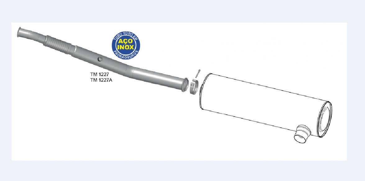 TM1227 - SAIDA MOTOR CARGO 1719 INOX