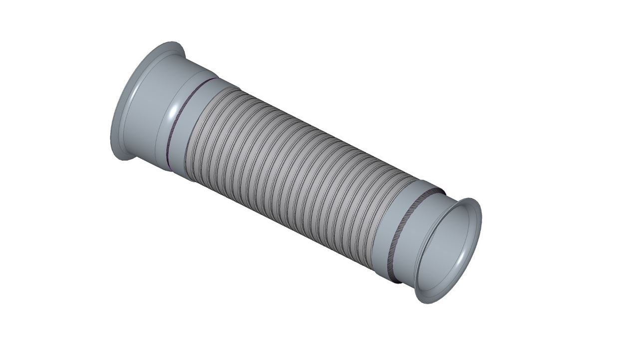 TM1239 - TUBO INTERM FLEXIVEL 4,5" INOX DAF XF