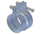 F6607 - ABRAC ESCAP 3" P/ FLEXIVEL GALVANIZADA
