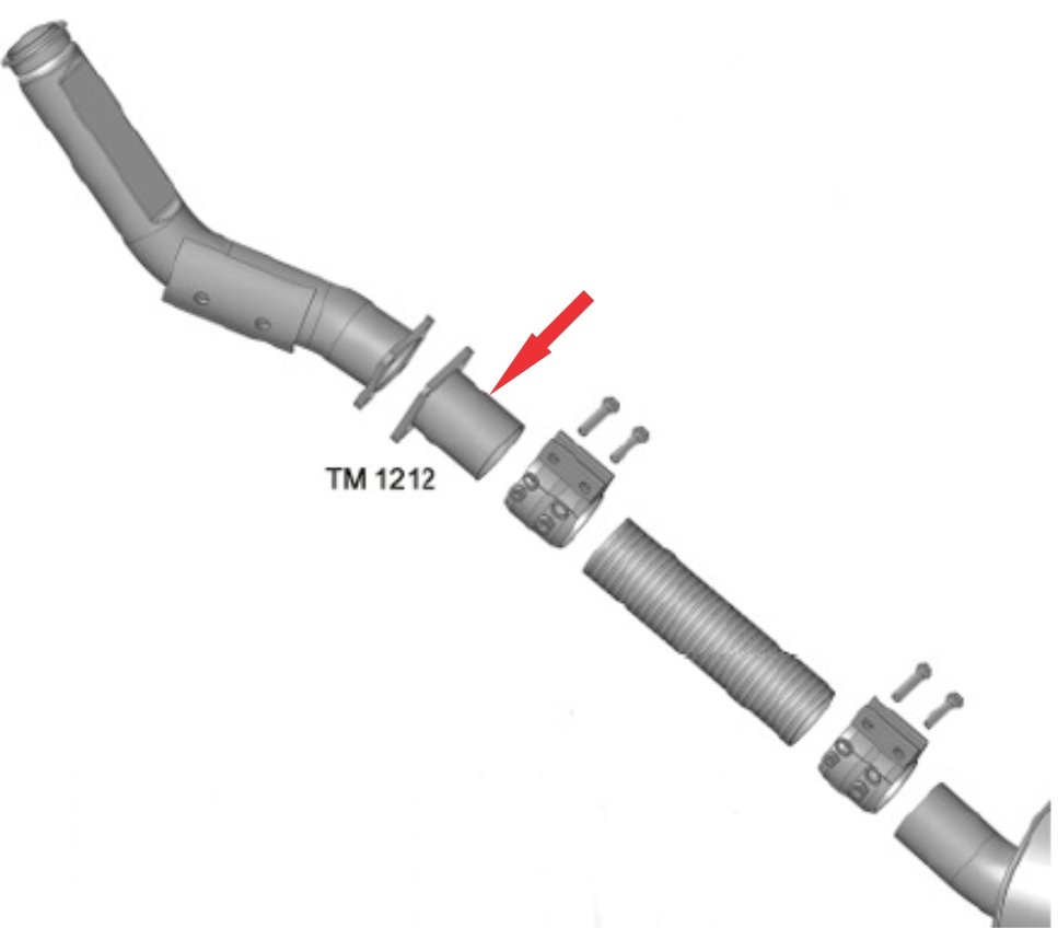 TM1212 - TUBO INTERM VW 8.150E/9.150E DELIVERY PLUS