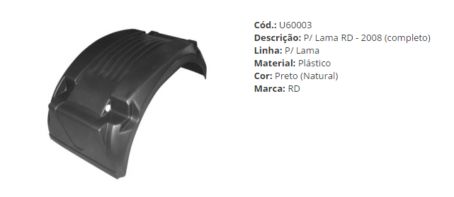 U60003 - PARALAMA CARRETA RANDON 2009