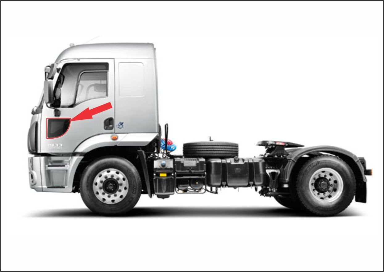 FCA1121 - VIDRO PORTA CARGO GII FIXO INFERIOR LD