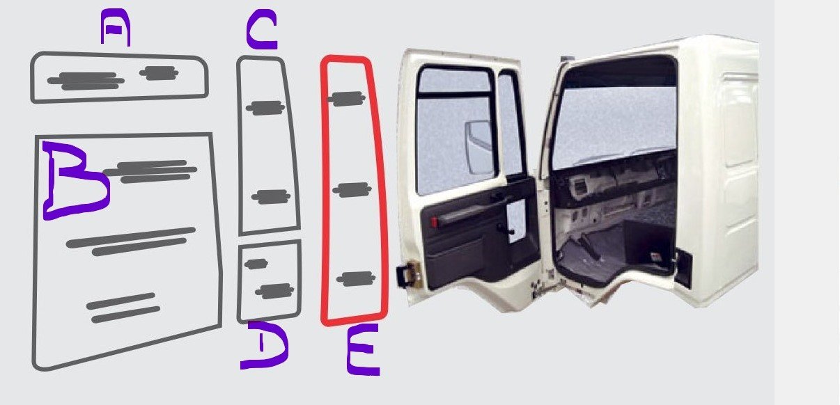 FCA8410VDE - VIDRO PORTA CARGO GI LE