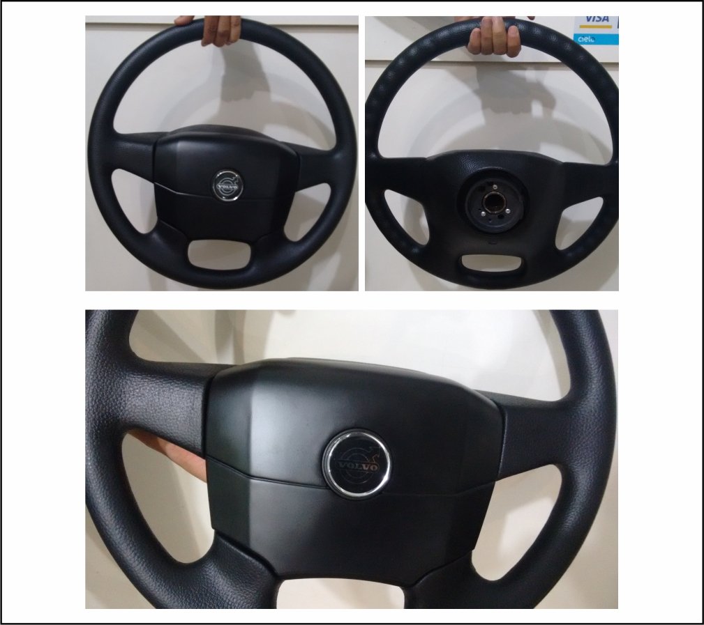 VV41043OR - VOLANTE VOLVO NL/EDC 450MM PRETO MODELO DO FH