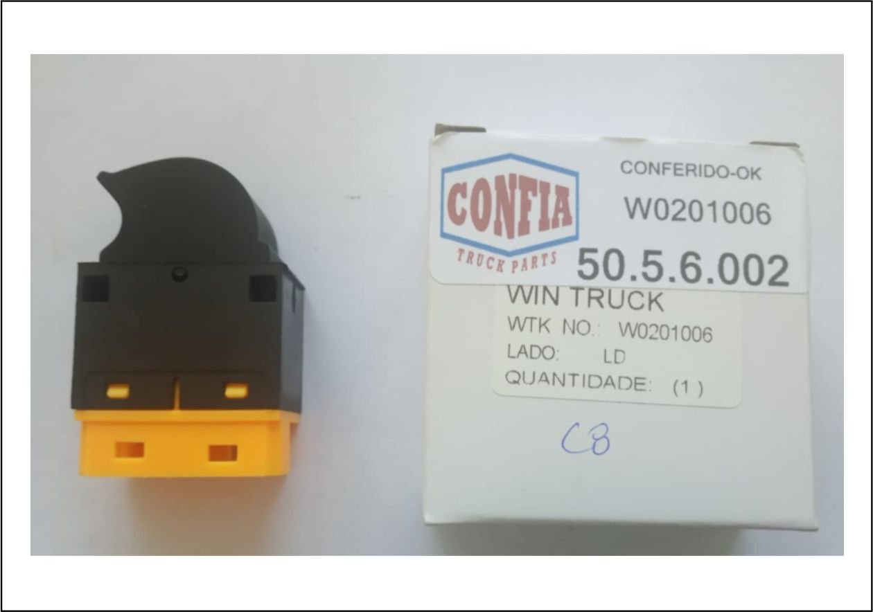 W0201006 - INTERR VIDRO ELET AMARELO IVECO LD