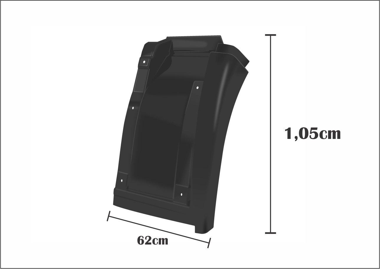 W50062.1 - PARALAMA CABINE VW CONSTELLATION 19.320 TRAS PLASTICO LE