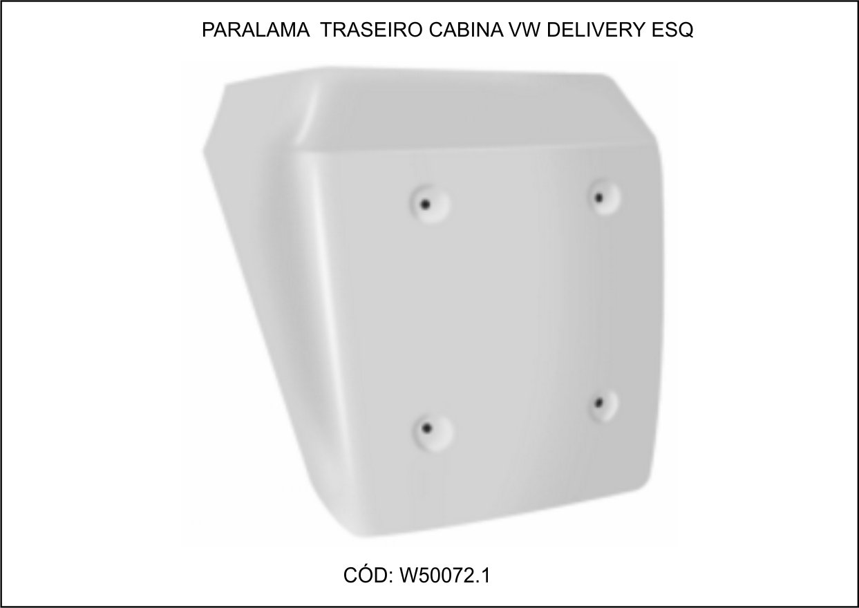W50072.1 - PARALAMA CABINE TRAS VW DELIVERY LE